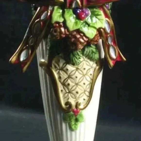 9" Candlestick Florentine Christmas Fritz & Floyd - Picture 5 of 7